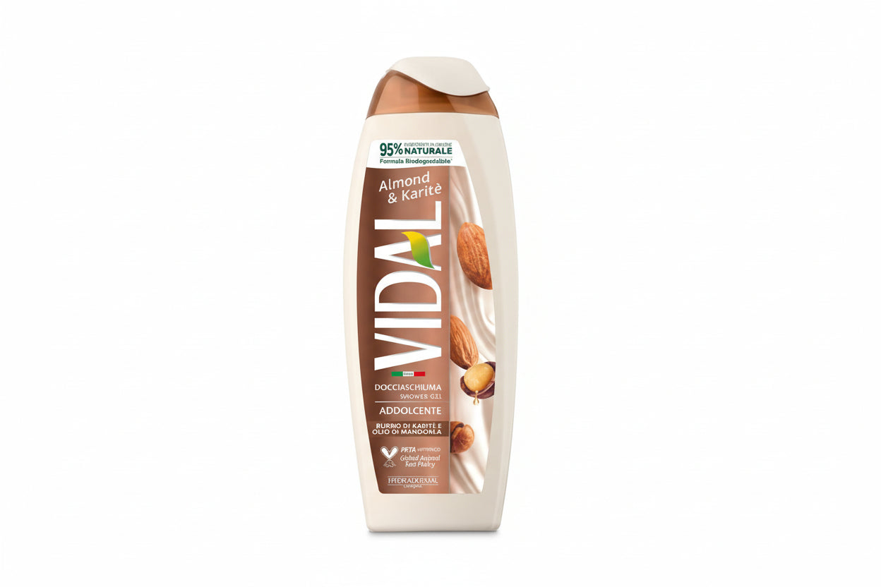 VIDAL BODY WASH ALMOND & KARITE' 500 ML