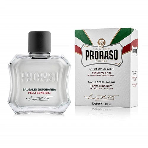 PRORASO AFTERSHAVE BALM WITH GREEN TEA AND OATMEAL FOR SENSITIVE SKIN 100ml