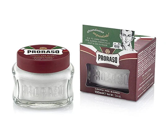 PRORASO PRE-POST SANDALWOOD & SHEA BUTTER SHAVE CREAM 100ml