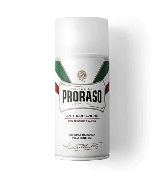 PRORASO SHAVING FOAM GREEN TEA & OATMEAL 300 ML