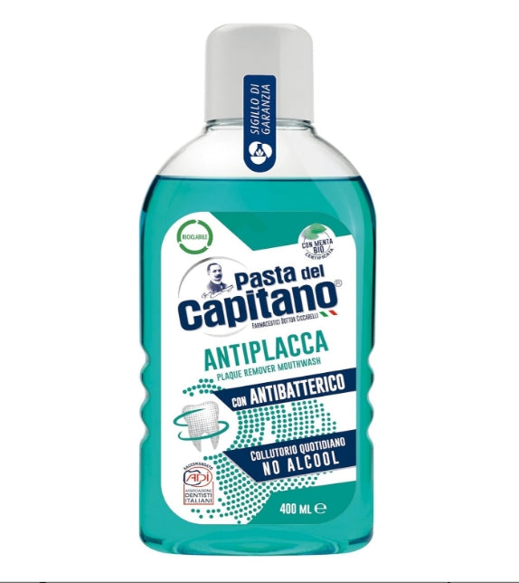 PASTA DEL CAPITANO ANTIBATTERICO MOUTHWASH 400 ML