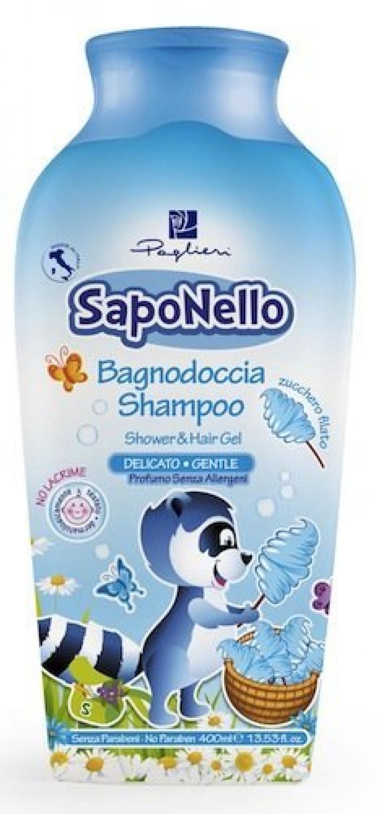 SAPONELLO BODY WASH & SHAMPOO COTTON CANDY 400ml