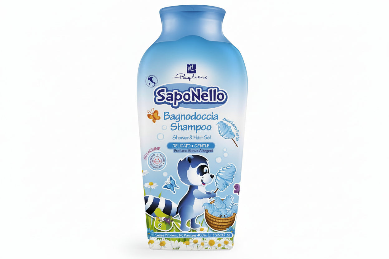 SAPONELLO BODY WASH & SHAMPOO COTTON CANDY 400ml