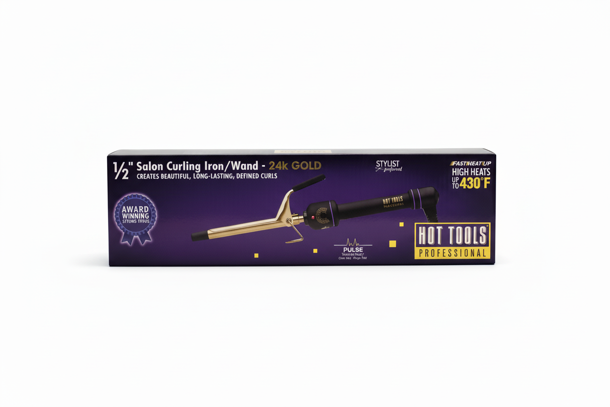 HOT TOOLS 1/2" CURLING IRON (13 MM)