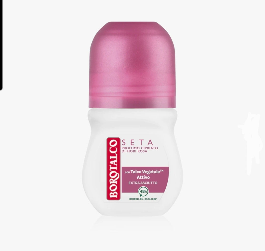 BOROTALCO DEO ROLL ON SETA PROFUMO DI ROSA 50 ML