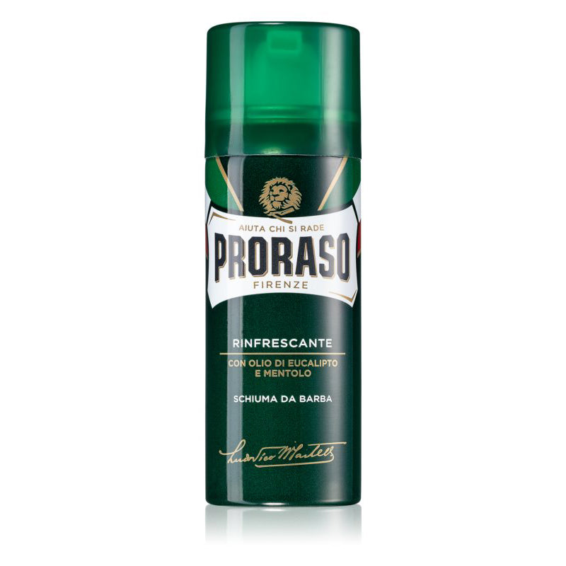 PRORASO SHAVING-FOAM-REFRESH,EUCALYPTUS & MENTHOL, 100ML(TRAVEL SIZE).