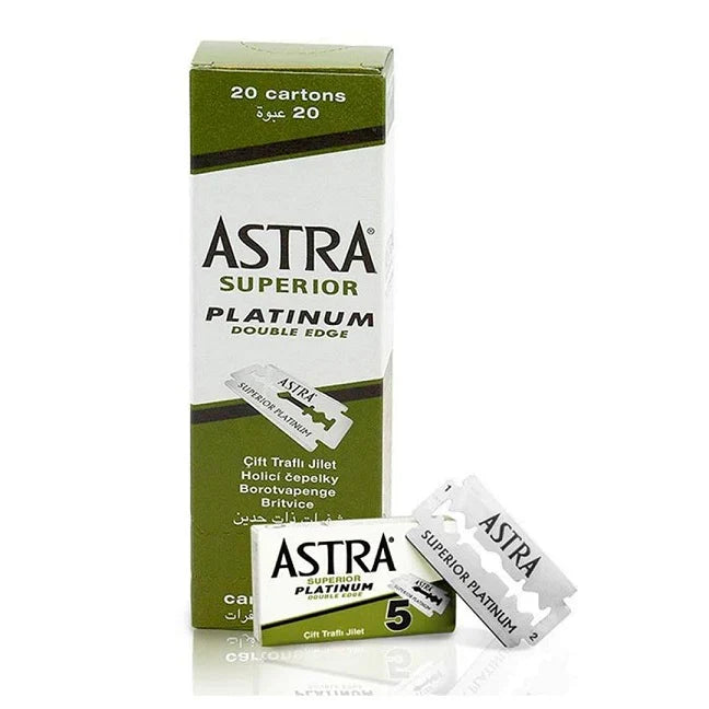 ASTRA DOUBLE-EDGE SAFETY RAZOR BLADES,100 PCS