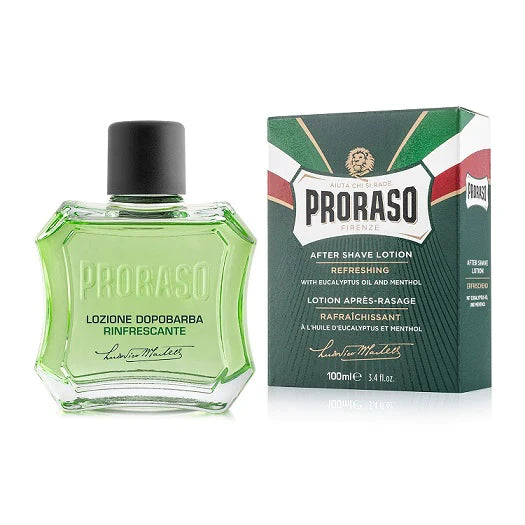 PRORASO AFTERSHAVE LOTION WITH EUCALYPTUS AND MENTHOL 100ml