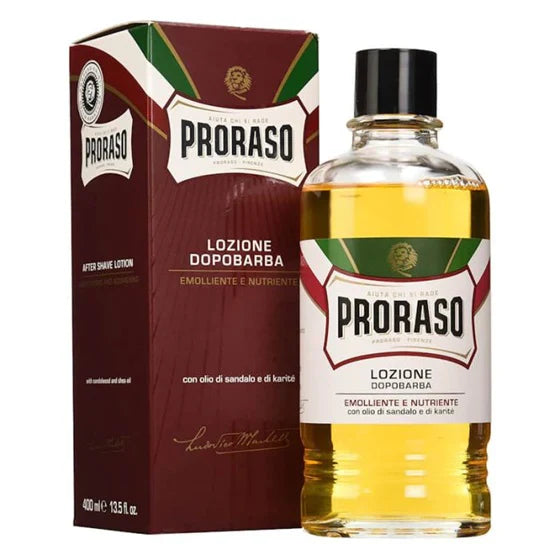 PRORASO SANDALWOOD AND SHEA BUTTER AFTERSHAVE LOTION 400ml