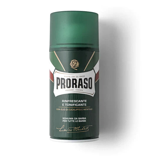 PRORASO SHAVING FOAM EUCALYPTUS OIL AND MENTHOL 400ml