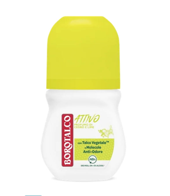 BOROTALCO DEO ROLL ON ATTIVO CEDRO E LIME 50 ML