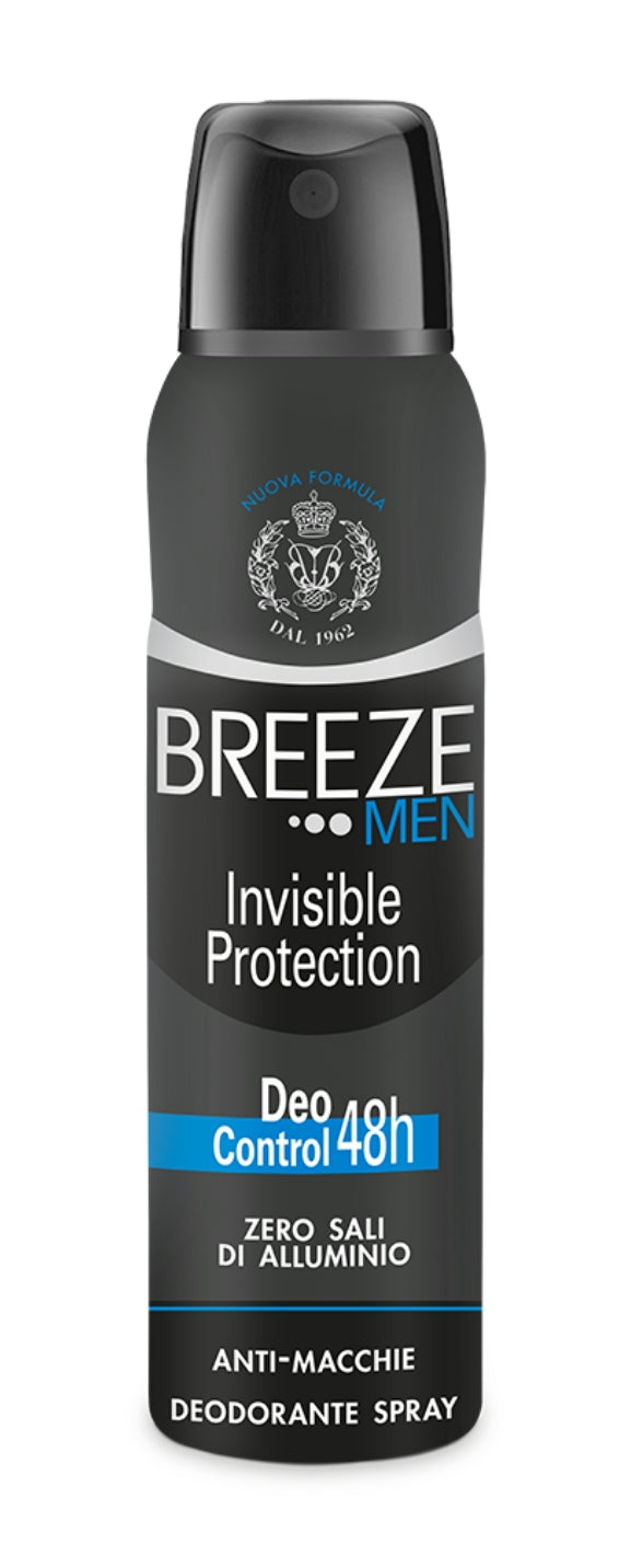 BREEZE MEN DEO SPRAY INVISIBLE PROTECTION 150 ML