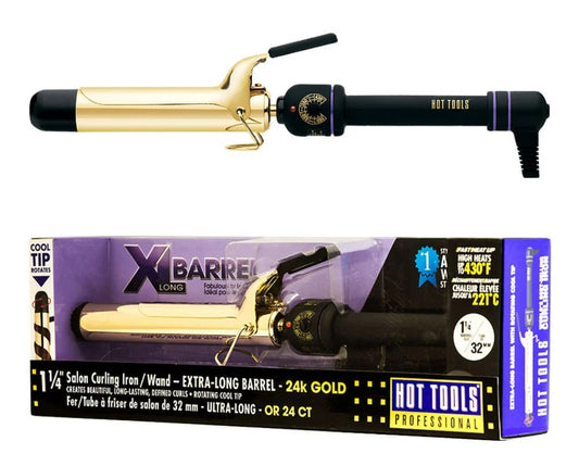 HOT TOOL 1  1/2" SALON CURLING IRON/WAND - EXTRA-LONG BARREL (38MM)