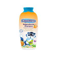 SAPONELLO BODY WASH  & SHAMPOO APRICOT 400ml