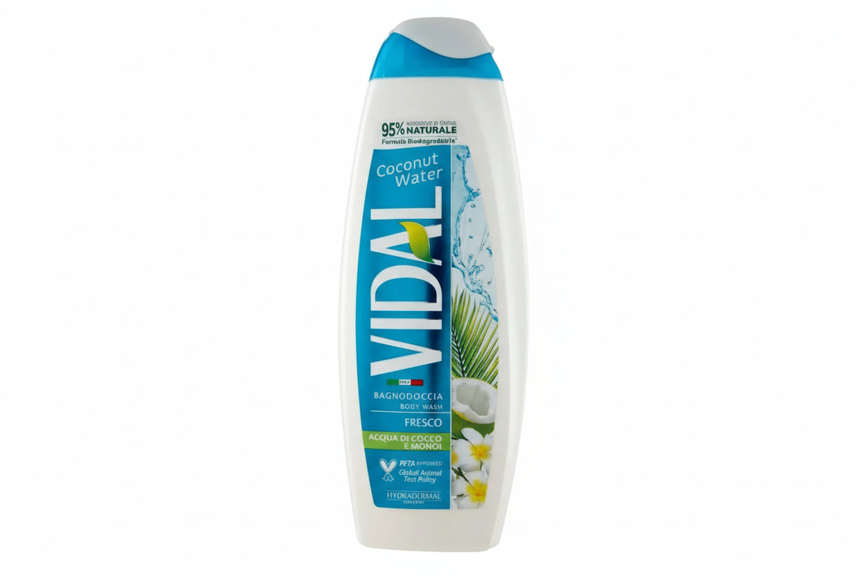 VIDAL BODY WASH COCONUT WATER E MONOI 500ML
