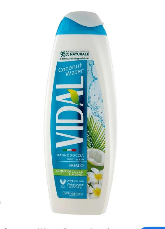 VIDAL BODY WASH COCONUT WATER E MONOI 500ML